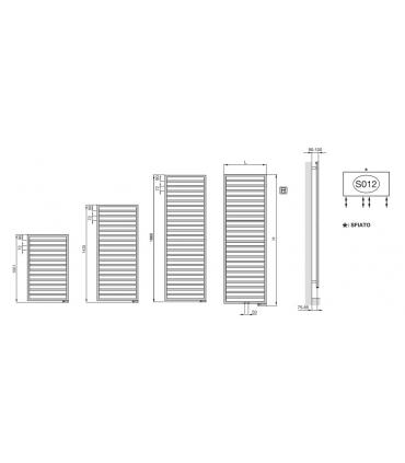 Zehnder Quaro heated towel rail mixed operation