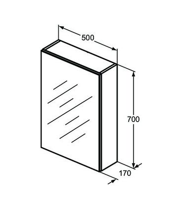 Specchio contenitore semplice Ideal Standard 1 anta