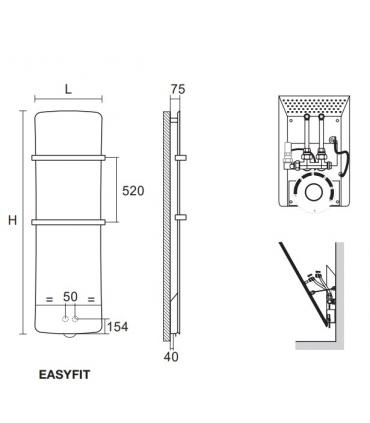 Zehnder Folio Belt Easy Fit water radiator
