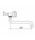 Nobili nuova flora 6007/2Z Tap articulated wall hung, chrome