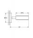 Support wall mounted for accessorieses Grohe Essentials