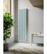 Radiatore verticale Arpa12_2 allacciamento 01, bianco H 200 cm