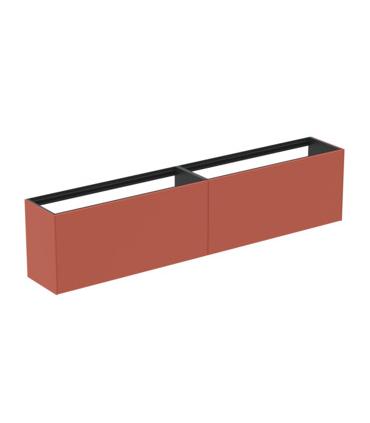 Mobile slim lacquered 2 drawers Ideal Standard Conca without top