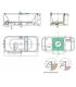 Built-in bathtub with frame Novellini Divina F matt white 180x80