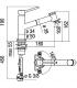 Miscelatore lavello cucina Nobili Acquerelli doccetta estraibile