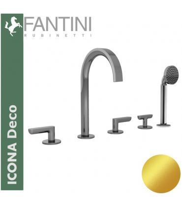 Gruppo bordo vasca, Fantini Icona Deco con bocca e doccino art.R165
