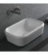 Countertop washbasin 55 cm without holes and without overflow collection Pencil