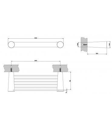 Wall shelf Gessi Cono collection