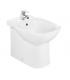 Debba Roca single hole back to wall bidet, white