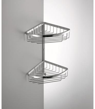 Shower-bathtub grid mixer colombo items holder with hook chrome.