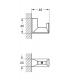 Appendiabiti singolo Grohe Selection Cube art.40782000