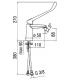 Miscelatore lavabo con leva clinica Nobili senza scarico 97118/2c