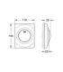 Flush plate 1 button for urinal, Grohe collection Surf