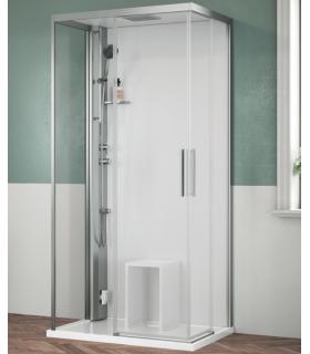 Cabine de douche coulissante double standard Novellini Glax 1 2.0 à droite