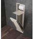 Modulo con Paper holder and toilet brush holder  in steel  INDA linea My Secret