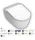 Wall-hung rimless toilet PURE RIM with hidden fixings Fusion Alchemy series