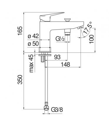 Mixer  per bathtub   - shower Nobili series  Blues with diverter
