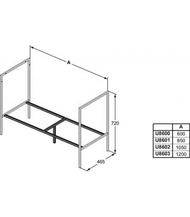 Junction bar Ideal Standard Adapto collection