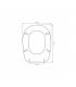 Toilet seat with normal closure Ideal Standard Liuto