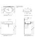 Lavabo semincasso ovale Ceramica Flaminia serie Roll RL56S
