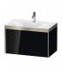 Bath cabinet XViu Duravit one hole c-bonded sink champagne rim drawer