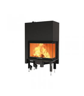 Left hand Edilkamin Windo2 wood burning fireplace
