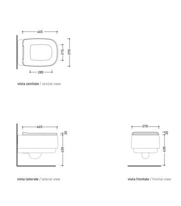 Abattant WC Céramique Drapeau Flaminia FGCW03