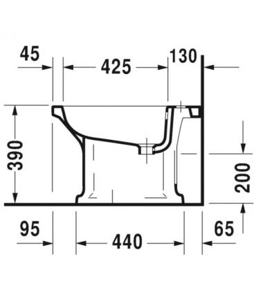 Bidet a pavimento monoforo Duravit 1930