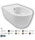 HATRIA Wall mounted bidet single hole hidden screws collection Fusion Alchemy