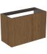 Slim veneered cabinet without top for Ideal Standard Conca washbasin