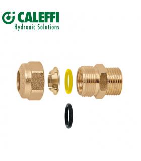 Straight connection 1 '' male Caleffi, for copper