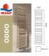 Oddo Irsap water heated towel rail with standard connection