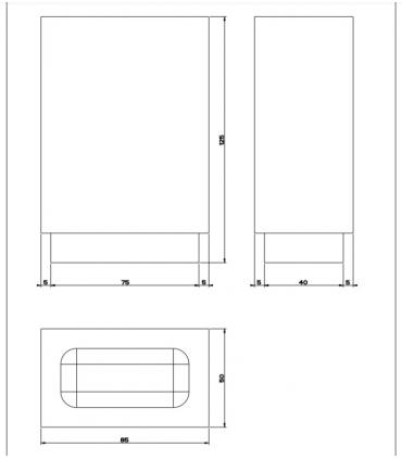 Bicchiere porta spazzolini bianco Gessi Rettangolo 20834