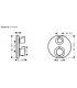 Parte esterna miscelatore termostatico serie Ecostat S Hansgrohe art75