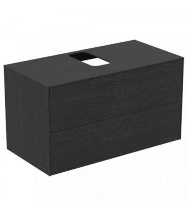Ideal Standard 2-drawer wood veneer vanity unit Conca