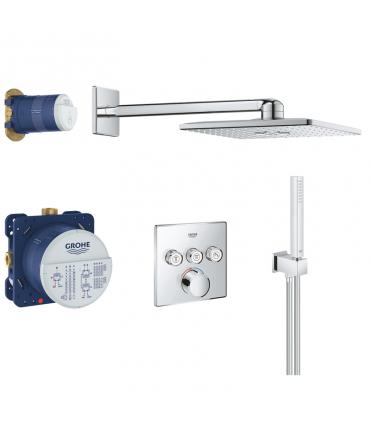 GROHE collection SmartControl Shower set with built in part and plate chrome