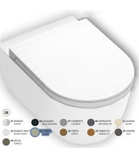HATRIA Toilet seat made of resin soft close collection Fusion