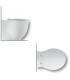 HATRIA wc rimless PURE RIM filo muro horizontal or vertical outlet hidden screws PURE FIX collection Le Fiabe