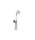 Complete hand shower with support and Water inlet, Bellosta round plate