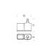 Bicchiere porta spazzolini con porta sapone Colombo Time art.W4271