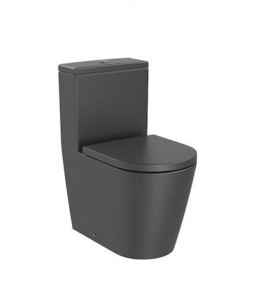 Wc monoblocco filo parete Roca Inspira Round scarico universale