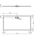 Ideal Standard Ultraflat New rectangular shower tray