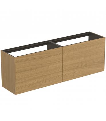 Ideal Standard 2-drawer slim veneered cabinet Conca without top