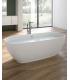 Bathtub oval Move in Tecnoril white matt without Taps