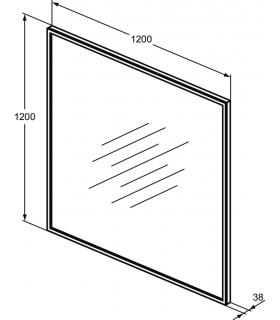 Miroir carré Ideal Standard Conca avec LED