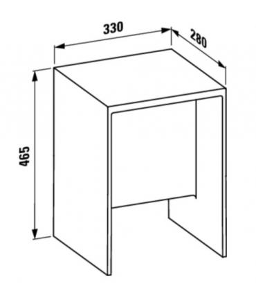 Tabouret de salle de bain Laufen Kartel Max Beam