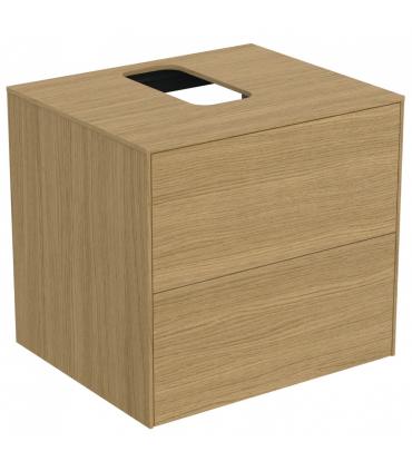 Ideal Standard 2-drawer wood veneer vanity unit Conca