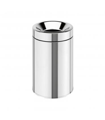 Bathroom dustbin, Lineabeta, collection Basket, model 5354, stainless steel/polish