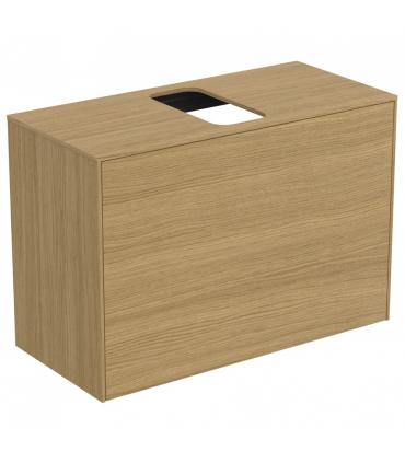 Slim veneered cabinet for Ideal Standard washbasin, Conca series