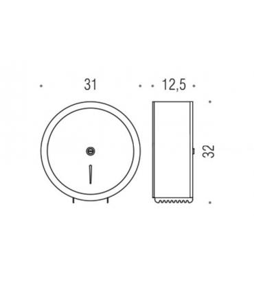 Porte-papier grand Colombo contract collection B9983NCR chrome